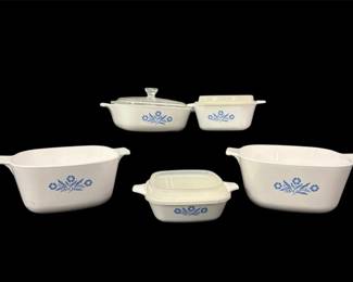 8 Pcs Vtg Corningware Blue Cornflower