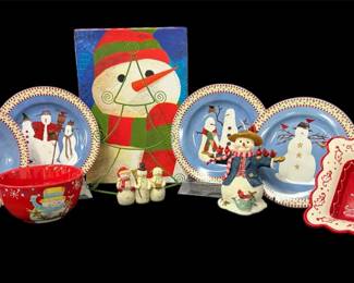 Snowmen Plates, Music Box More