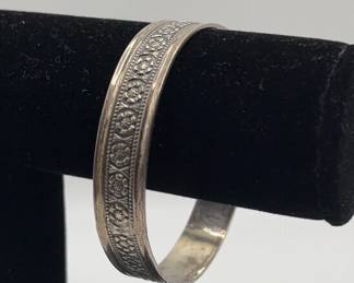 Vintage Sterling Silver Bangle Bracelet