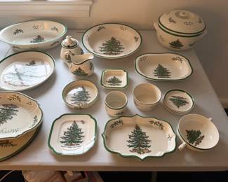 Spode Christmas Tree dishes 