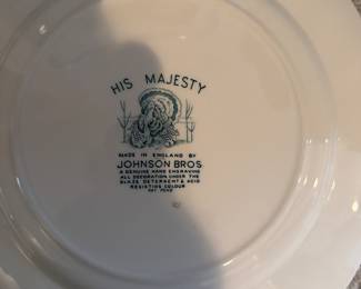 Back of Johnson brother plates 