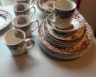 Set of Johnson Brothers Thanksgiving plates 