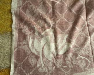 Orr Health Dusty Pink & Cream Wool Blanket