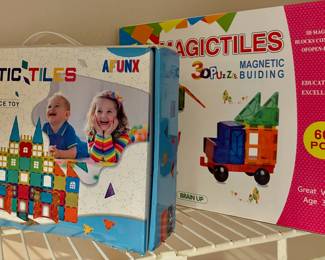 Afunx Magnetic Tiles 3D Intelligence Toy Set, MagicTiles Magnetic Building Toy Set