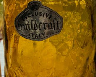 MCM Guildcraft Amber Vase – Made in Italy