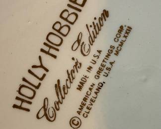 1972 American Greetings Holly Hobbie Collector's Plate 