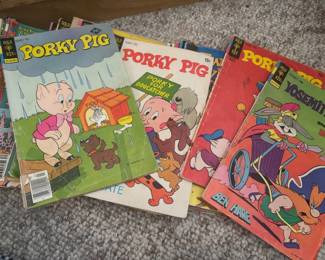 Gold Key Porky Pig, Yosemite Sam and Bugs Bunny Comics