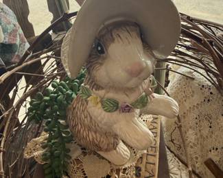 sweet ceramic rabbits