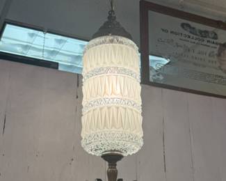 MCM Hollywood Regency Deco Swag Lamp