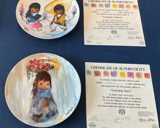 Castanets In Bloom   Crowning Glory Collectors Plates