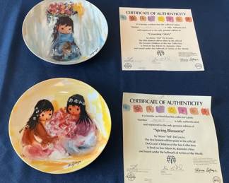 Crowning Glory  Spring Blossoms Collectors Plates