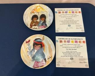 Collectors Plates Sun Showers   My Little Pink Bird 