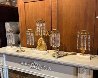 Girandole candelabras/candlesticks