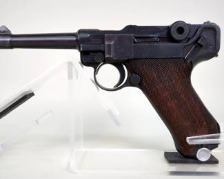 Mauser Luger P08 9mm Pistol SN# 1712, Marked S/42, 5 Total Mags, In Soft Case 