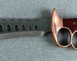 Maxam Fantasy Fixed Blade Knife, 7.75" Blade, In Nylon Sheath, And Maxam 3 Piece Tiger Claw Knife Set, Range 1.75" To 5.5" Blades, In Display Box 