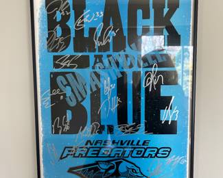 Predators team signed Hatch Show Print poster
