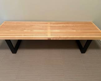Herman Miller George Nelson slat bench