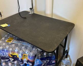 Dog grooming table