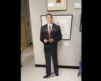 Lot 582 Barack Obama Life Size Cardboard Cut Out