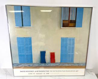 Lot 641 David Hockney 1988 Metropolitan Museum of Art Exhibition Poster