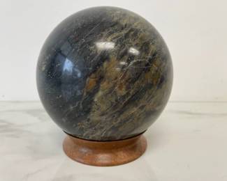 Lot 600 Solid Polished Natural Stone Sphere