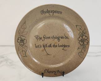 Lot 286 Lets Kill All the Lawyers Plate  The Folger Library  Shakespeare Henry VI