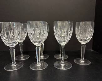 Lot 458 Waterford Crystal Kildare Claret Wine Glasses