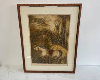 Lot 384 Zelda Burdick Artist Proof  Carousel Horse