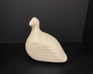 Lot 511 Vintage Inuit Soapstone Carved Bird Sculpture
