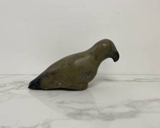 Lot 512 Vintage Inuit Soapstone Carved Bird Sculpture