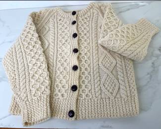 Lot 179 Vintage Cara Fashions Irish Wool Cardigan