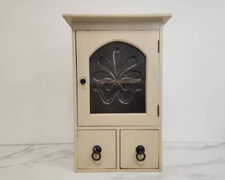 Lot 297 Vintage Rustic Apothecary Wall Cabinet