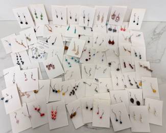 Lot 127 Beaded Earrings  Costume Jewelry  New Old Stock