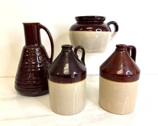 Lot 272 Vintage Marcrest Jug  Stoneware Jugs  Handled Crock