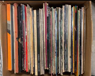 Lot 588 Vintage Vinyl LP Records Joni MItchell Elton John Stevie Wonder Al Green Donovan Beatles