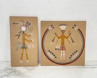 Lot 514 Vintage Navajo Sand Paintings