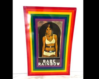 Lot 673 Babe Rainbow Tin Art