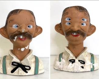 Lot 279 Alexander Backer ABCO Vintage Drunk Man Bar Chalkware Bust