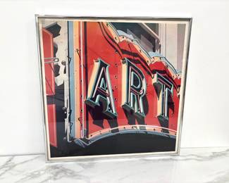 Lot 699 Robert Cottingham Signed Art Photograph