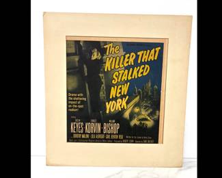Lot 256 The Killer That Stalked New York Movie Poster Art