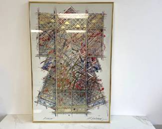 Lot 5032 William Gatewood Signed Kimono Mixed Media Art Print