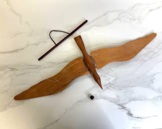 Lot 334 Handmade MCM Wooden Flying Bird Mobile