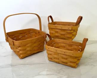 Lot 180 Longaberger Handwoven Baskets