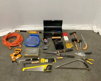 Lot 5010 Hand Tools  Tool Box  More