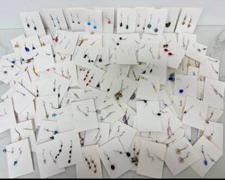 Lot 126 Beaded Earrings  Costume Jewelry  New Old Stock