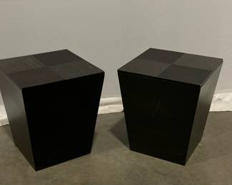 Lot 5000 Black Storage Box Side Tables