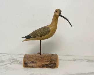 Lot 516 Harry V. Shourds Carved Shorebird Decoy