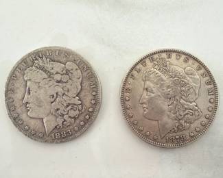 Lot 433 1883  1888 Morgan Silver Dollar US Coins
