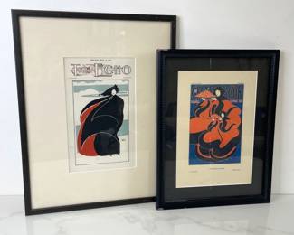 Lot 475 Art Nouveau Magazine Cover Illustrations Art