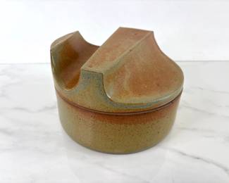 Lot 410 Signed Williams Studio Pottery Lidded Dish